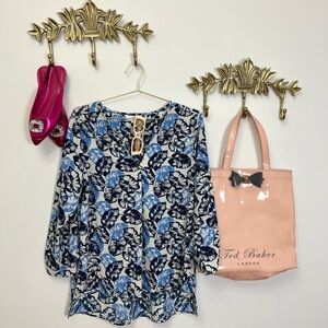 🆕Leaf abstract tunic Xl pit 23”